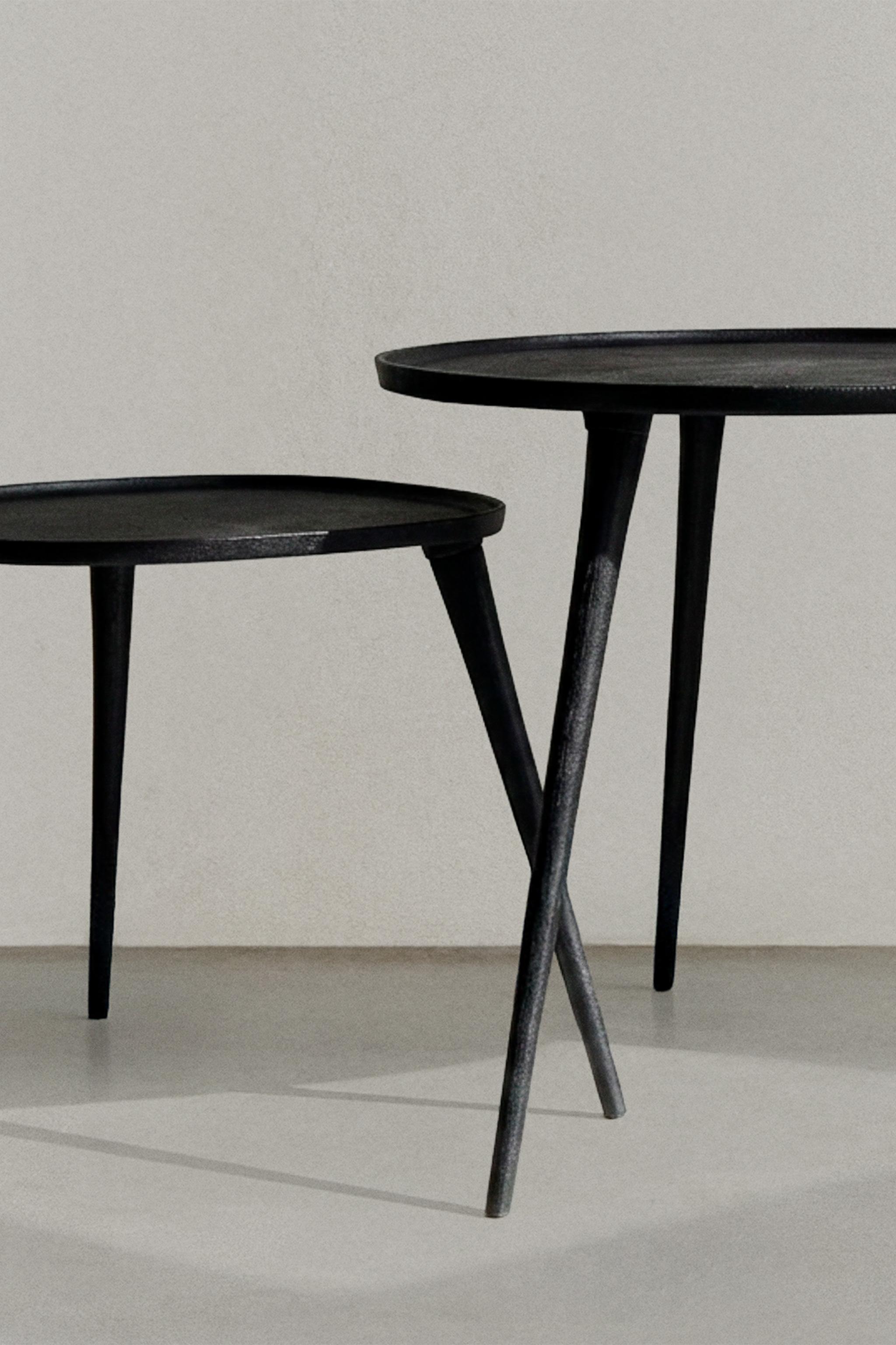 METALLIC SIDE TABLE